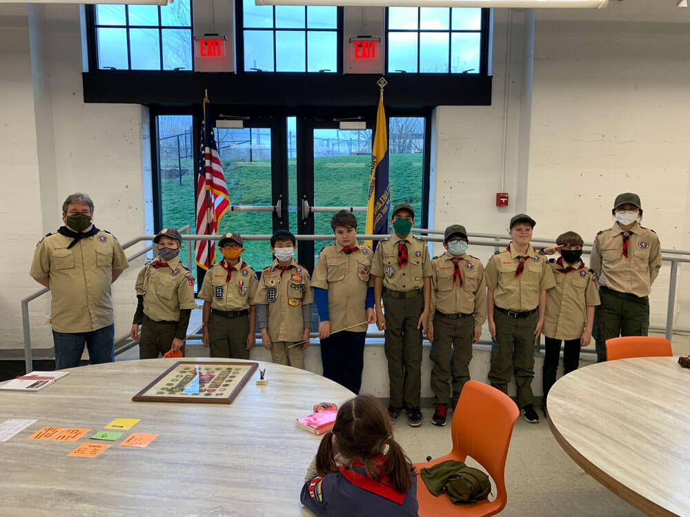 group photo of the scouts bsa troop