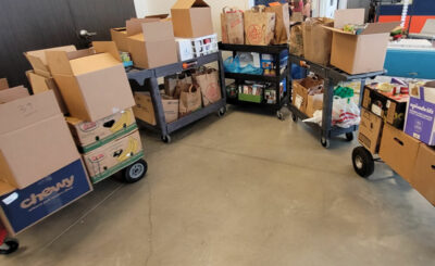 menlo food donations to the St. Augustine Hunger Center